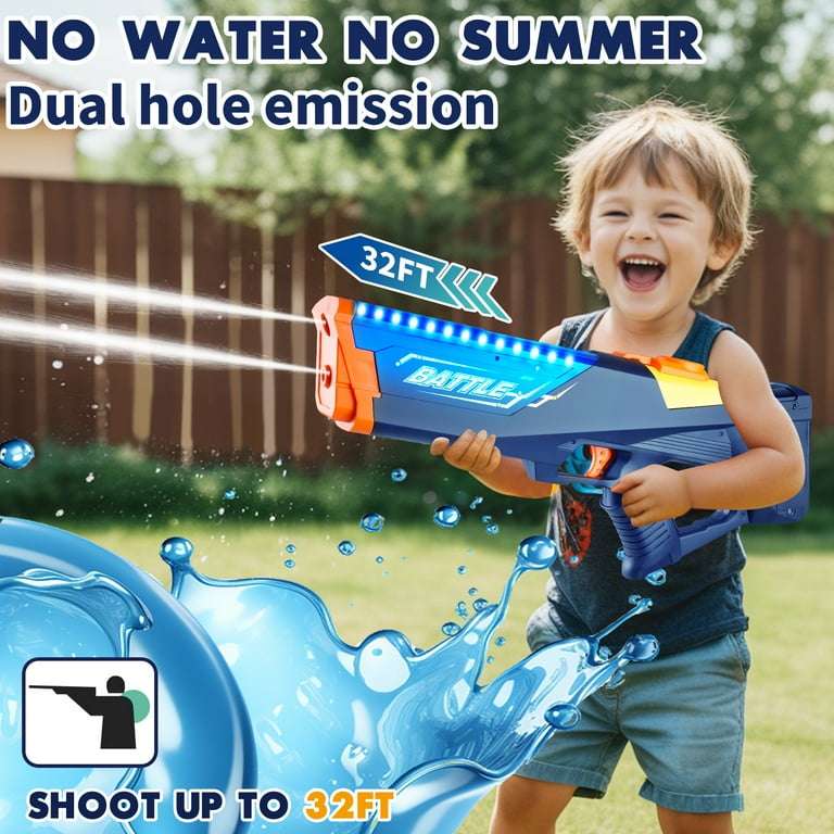 Electric Water Gun for Kids, 32 FT Long Range Powerful Squirt Gun