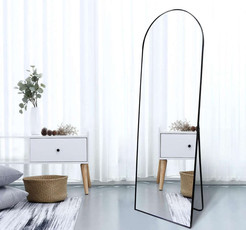 Full Length Mirror Standing or Wall Arched Design Full Length Mirror for Bedroom Wall Mirror with...