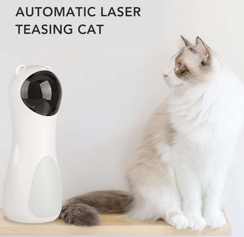 MTech Automatic Cat Laser Toy  Interactive USB & Battery Powered Pet Laser With 3 Modes, Auto ...