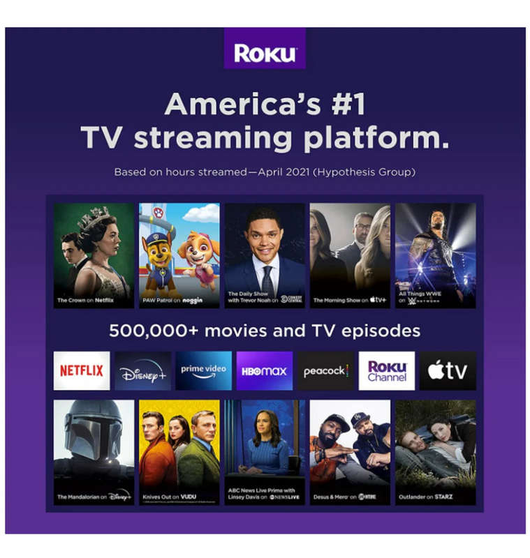 ROKU Express Streaming Stick Media Player 4K+HDR