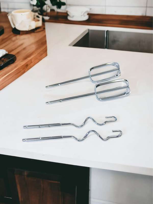 Stainless Steel Whisk Beater 5 Speed Mixing Electric Hand Mixer