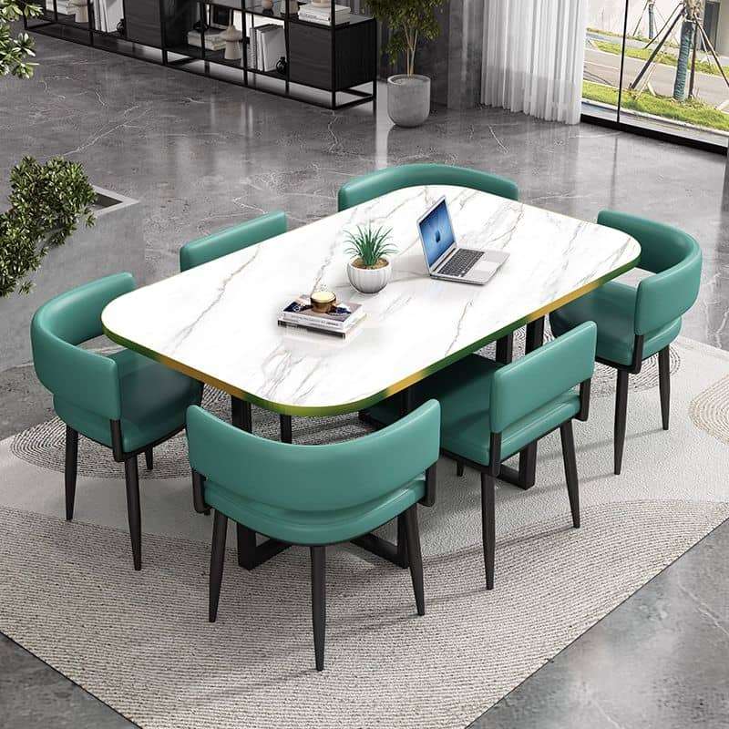 Dining Table Set Trendy Scandinavian Styled 7pc - Pre-Order Sales Now Available-Various Colours