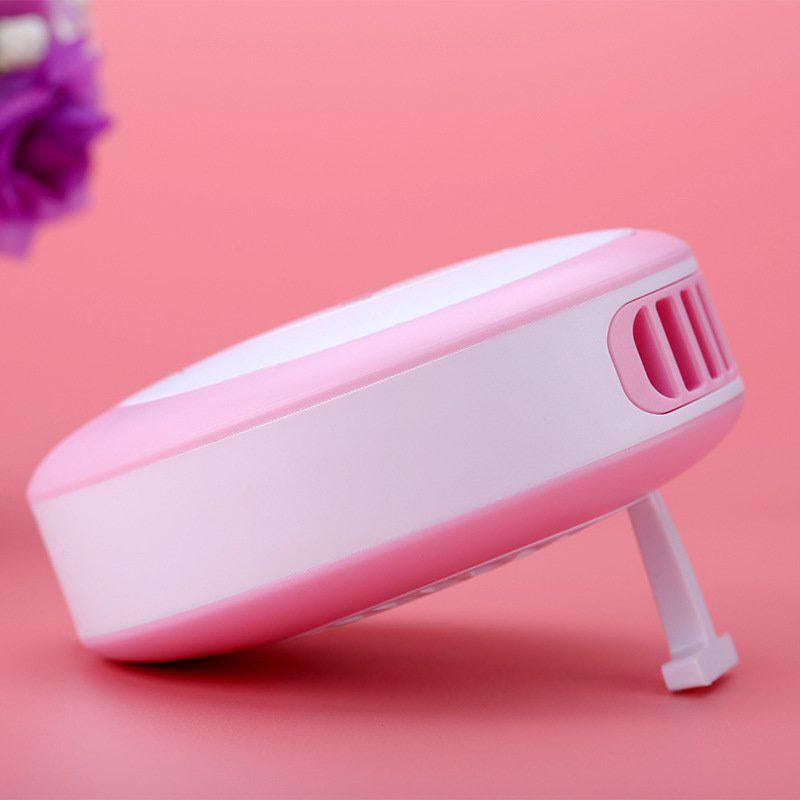 Creative USB mirror fan mini portable makeup mirror palm fan leafless air conditioning fan