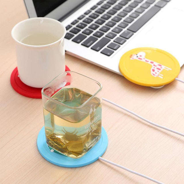 Silicone USB Charging Heating Coaster