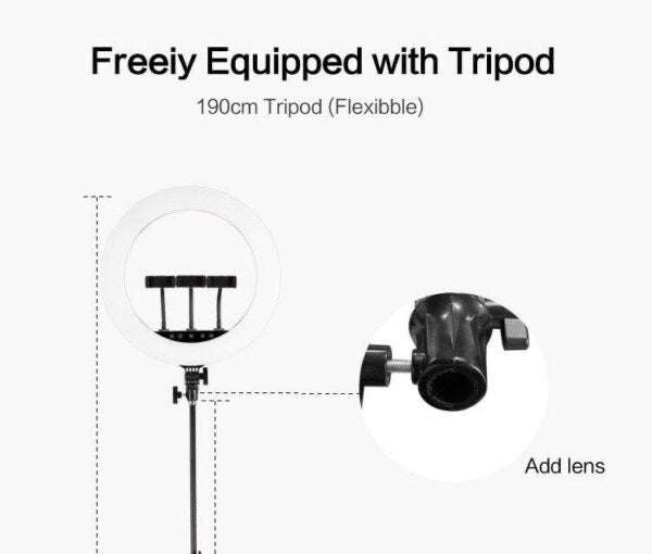 LED Selfie Ring Light With Tripod Stand 18 45cm