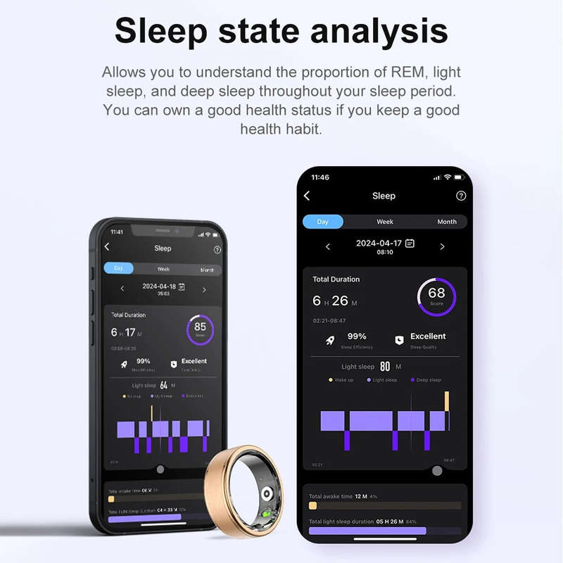 SENBONO Smart Health Ring R03 With Blood Oxygen Heart Rate Sleep Tracking Wearable Electronic Sma...