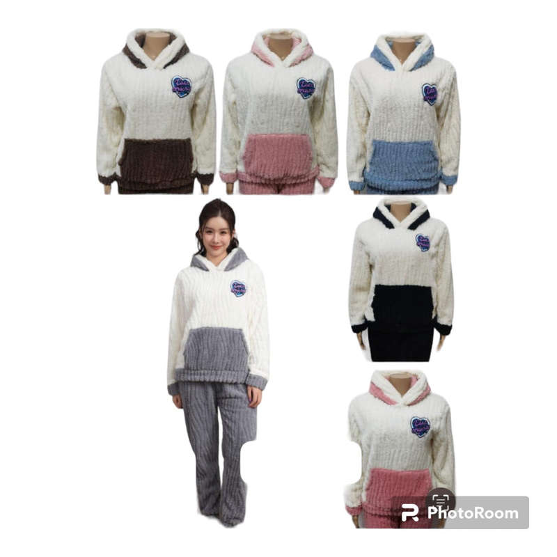 Ladies Warm Long PJs 2pc