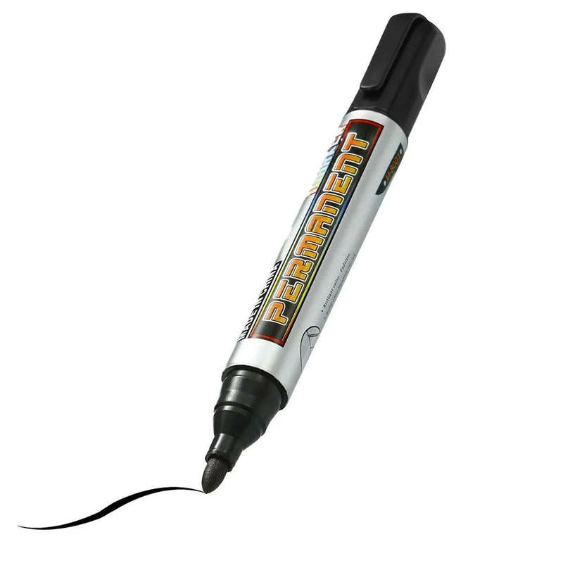 Permanent Marker Pens Black  10pcs