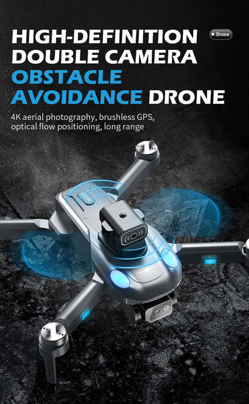 P15 Pro RC Folding Dual Camera Drone - 2.4Ghz - Wifi - App Control - Altitude Hold - HD Camera - 4K