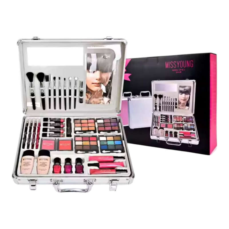 MISS YOUNG Aluminium Case 60 Piece Professional Make-up Kit