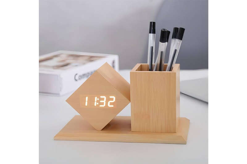 MTech Alarm Clock With Digital Temperature Sensor