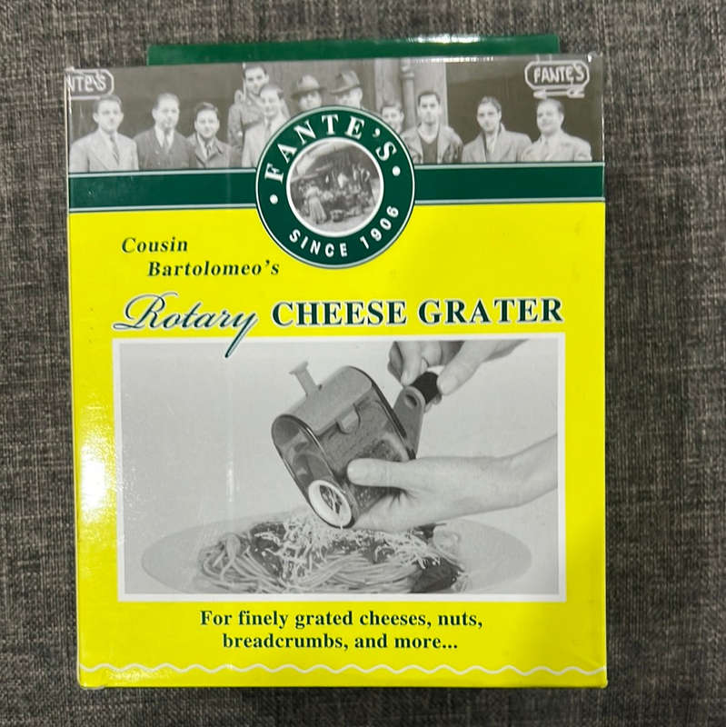 Cousin's Bartolomeo's Rotary Cheese Grater stainelss steel BPA Green