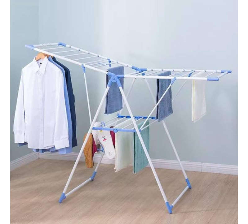 MHome 160cm Wide Foldable Clothes Drying Rack  Space-Saving Laundry Stand for Indoor & Outdoor...