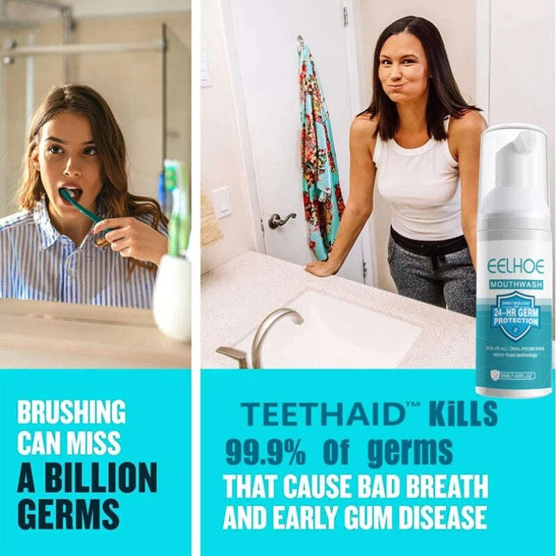Teeth Whitening Mousse Toothpaste Dental Bleach Cleaning Tools Removes Stains Oral Hygiene Fresh ...