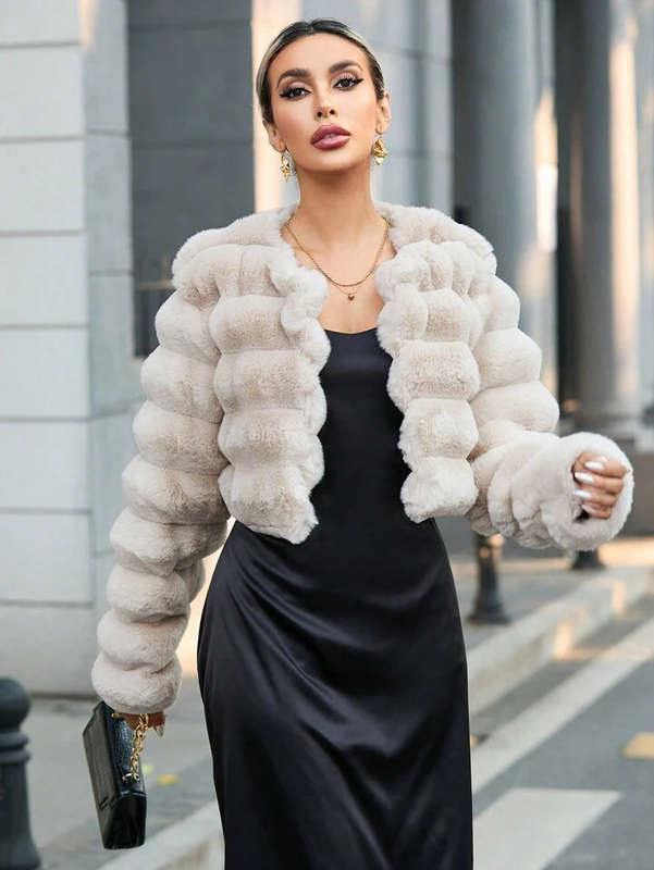 Fuax Fur Coat Jacket Female Winter Artificial Mink Fur Warm Coats High Quality Stylish and Comfor...