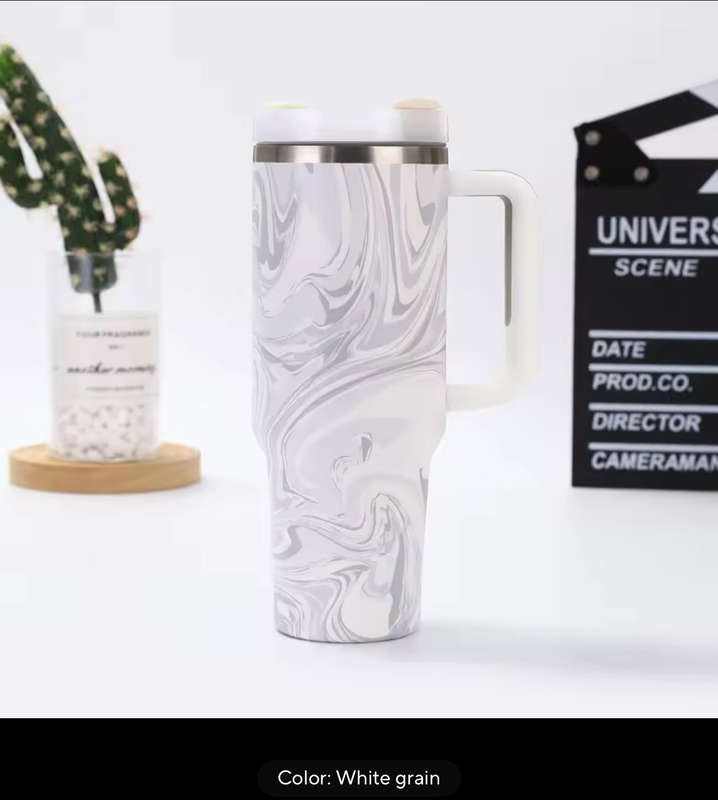 M-Home 1200ml Stainless Steel Thermal Bottle Cup with Handle, Lid &amp; Reusable Straw  Leakpr...