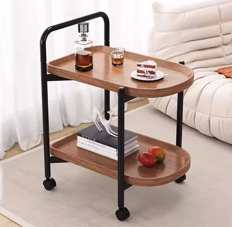 Storage Trolley Cart Removable Side Table with Wheels Multifunctional Storage Organizer for Kitch...