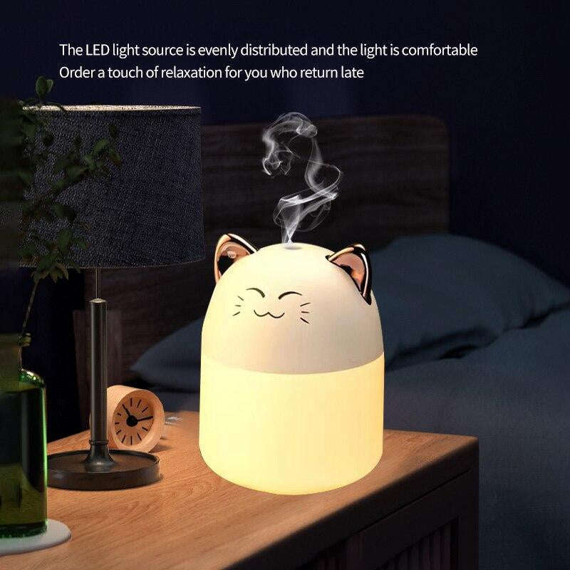 Air Aroma Diffuser Led Colorful Light Transforming Aroma Humidifier For Bedroom