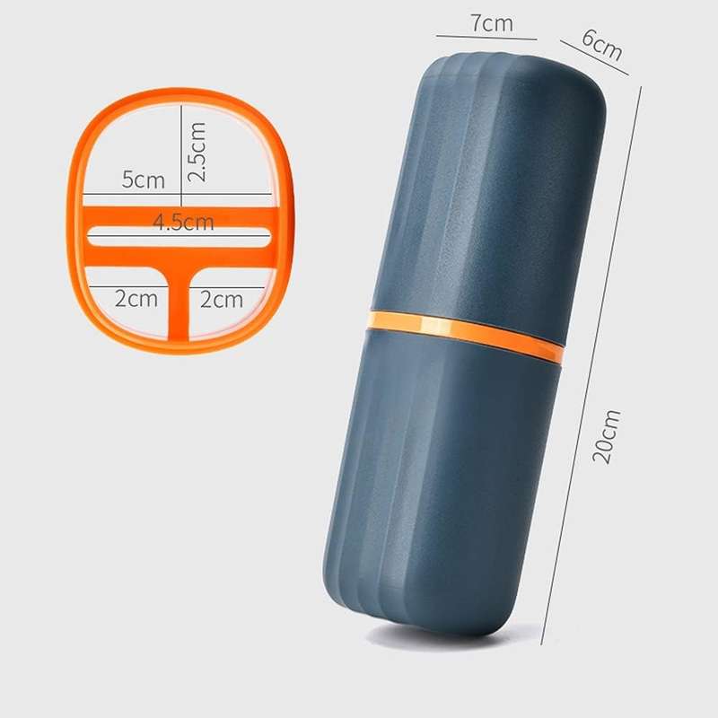 Travel Toothbrush Case  Portable Toothbrush & Toothpaste Holder for Travel, Camping, School & ...
