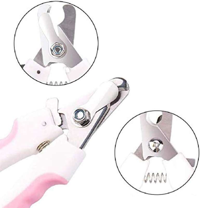 Pet Nail Clippers with Nail File  Stainless Steel Cat & Dog Claw Trimmer
