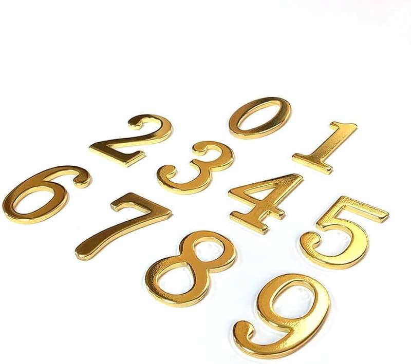 Stainless Steel House Numbers Each
