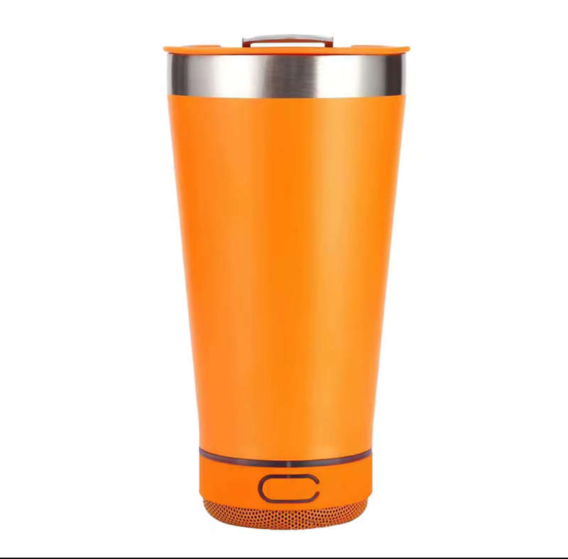 MTech 473ml Bluetooth Speaker Travel Mug  Stainless Steel Tumbler (Multiple Colors)