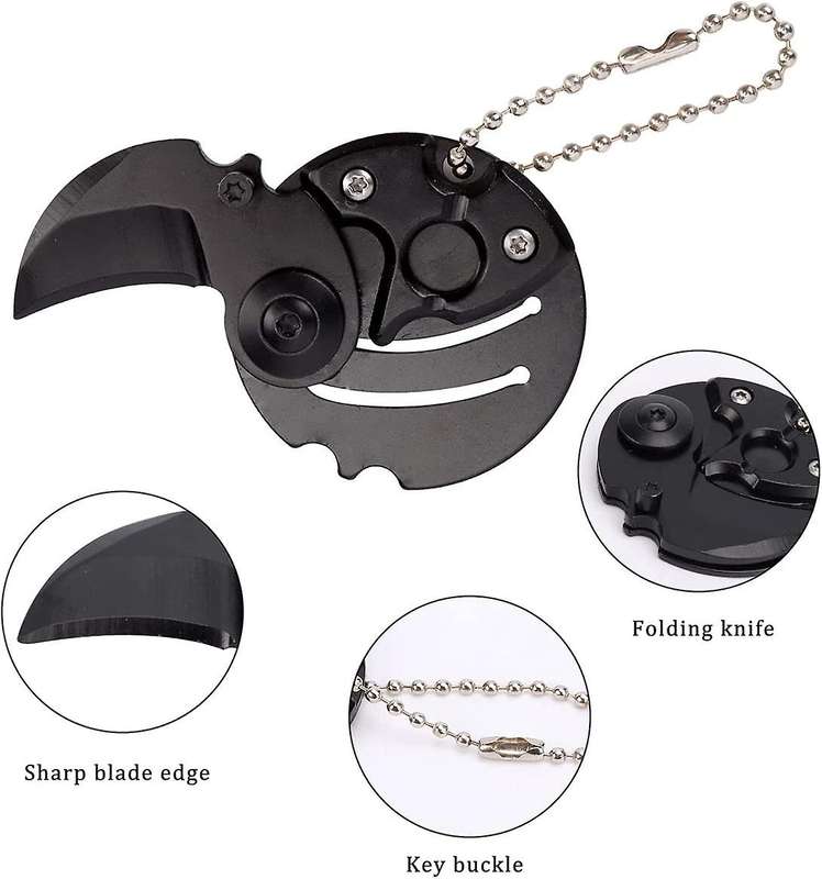 Mini Portable Folding  Coin Shaped Knife