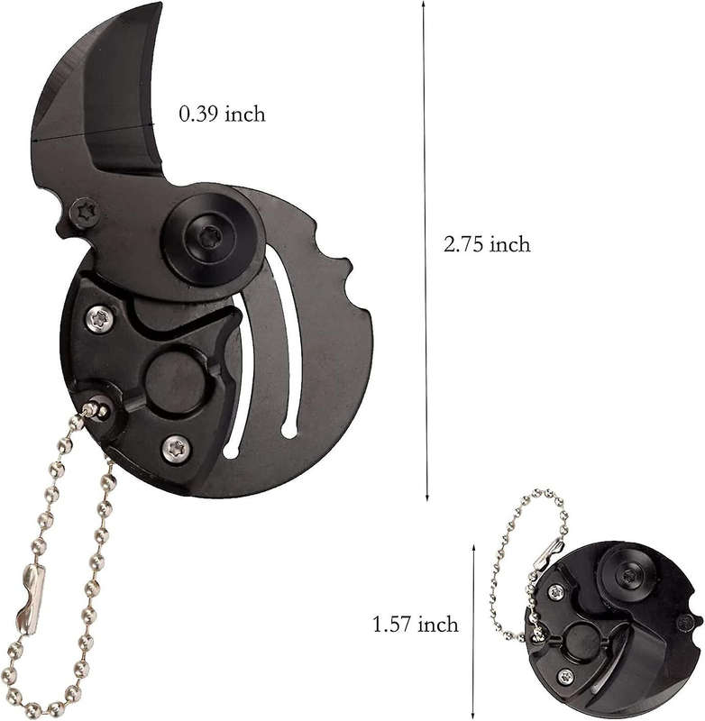 Mini Portable Folding  Coin Shaped Knife