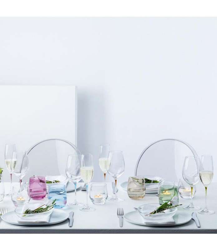 Shining Crystal Colorful 4pc Glasses