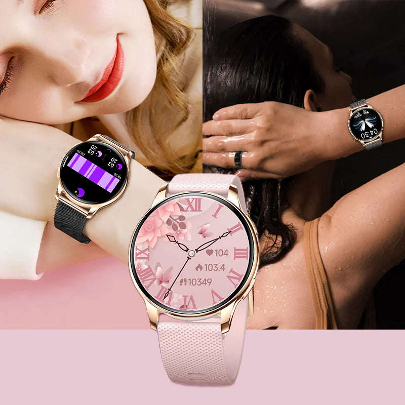 Smart Watch with HD Display, Bluetooth Call, Heart & Sleep Monitor, IP68 Waterproof, Android/iOS