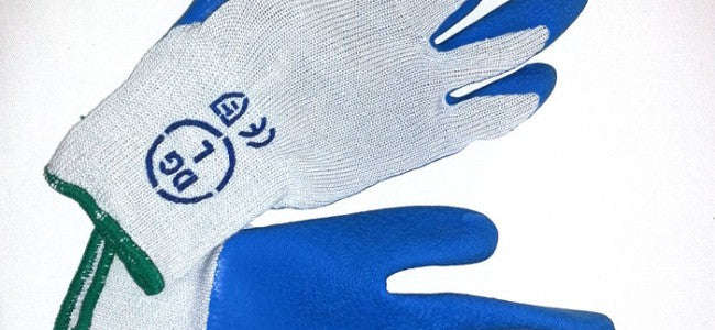 Blue/Grey Premium Latex Protection Glove Various Colours