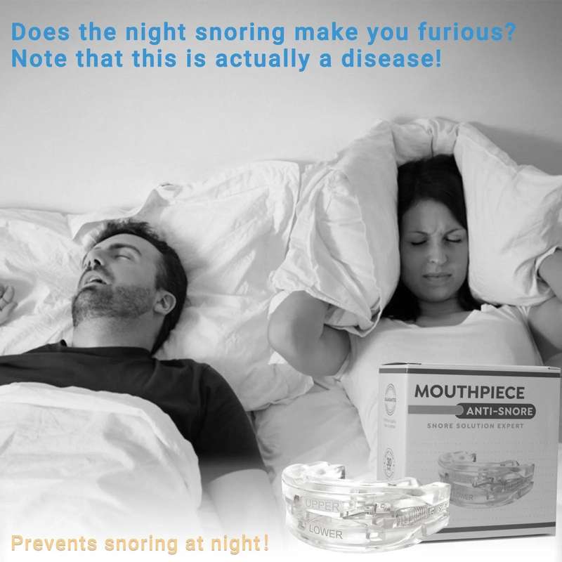 New Anti-snore Mouthguard, Adjustable Anti-snoring Mouthpiece, Night Time Teeth Mouthguard Bruxis...