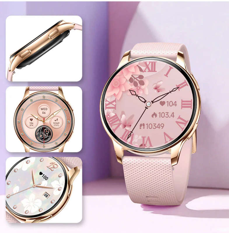 Smart Watch with HD Display, Bluetooth Call, Heart & Sleep Monitor, IP68 Waterproof, Android/iOS