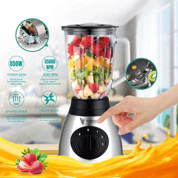 RAF Electric Blender With Glass Jug 1.5L