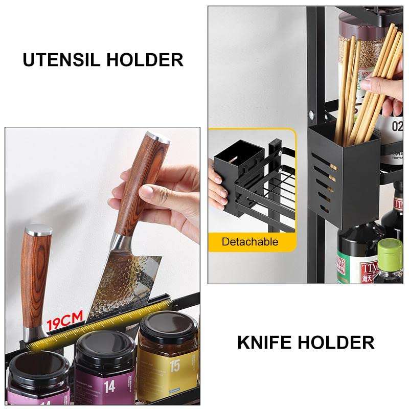 2 Tier Kitchen Countertop Free Standing Storage Organizer