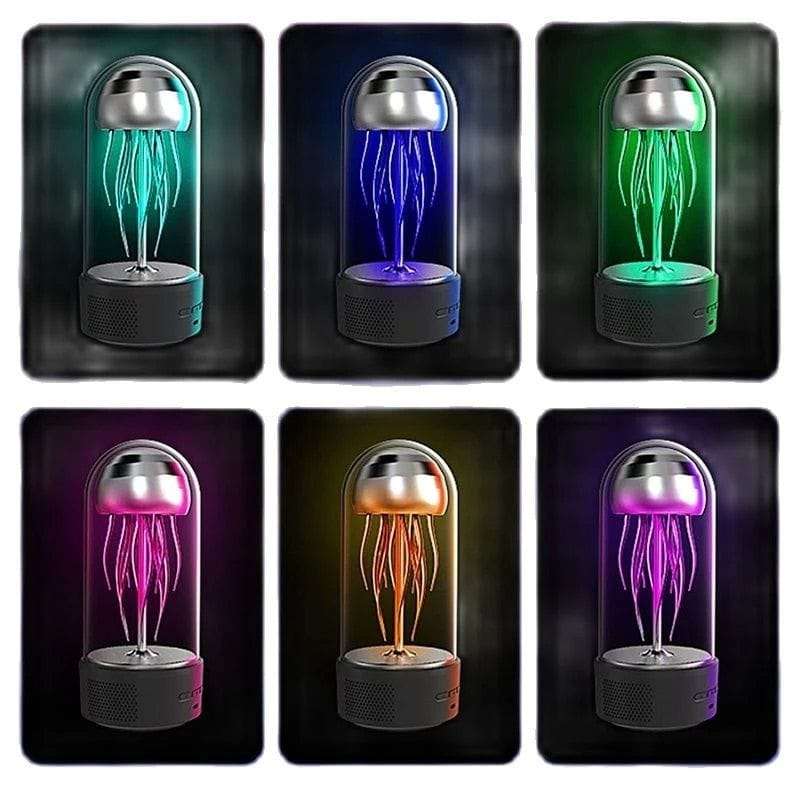 Luminous Jellyfish Lamp WithBuilt in Clock & Speaker - Rechargeable