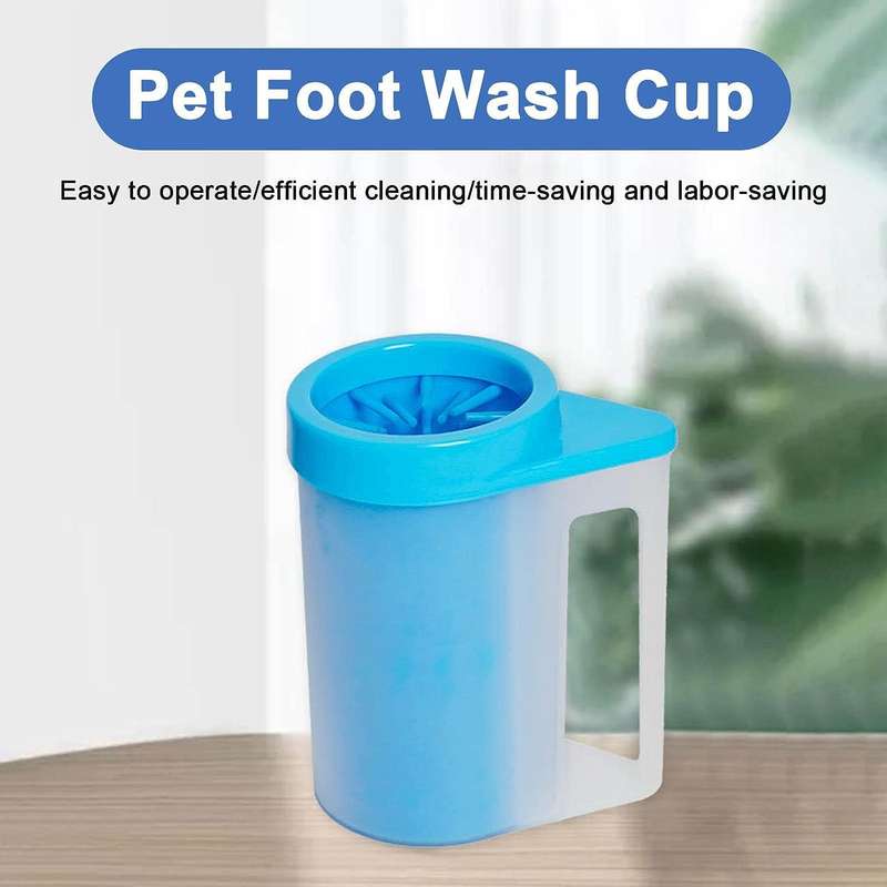 Silicone Pet Paw Cleaning Brush with Cup