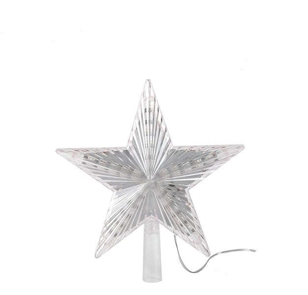 Christmas Tree Top LED Star Warm White 15cm