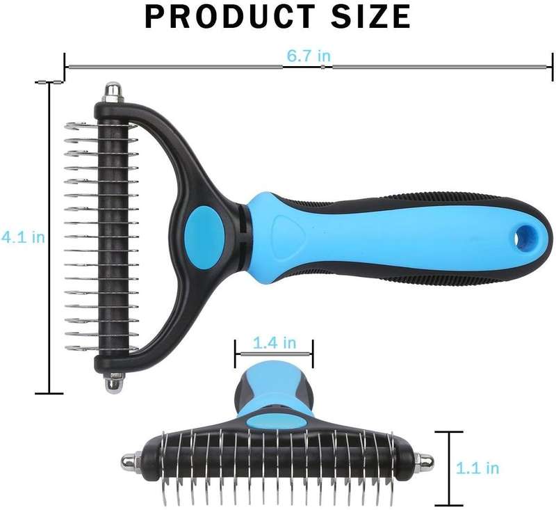 2PCS Dematting Comb & Grooming Tool for Cats & Dogs