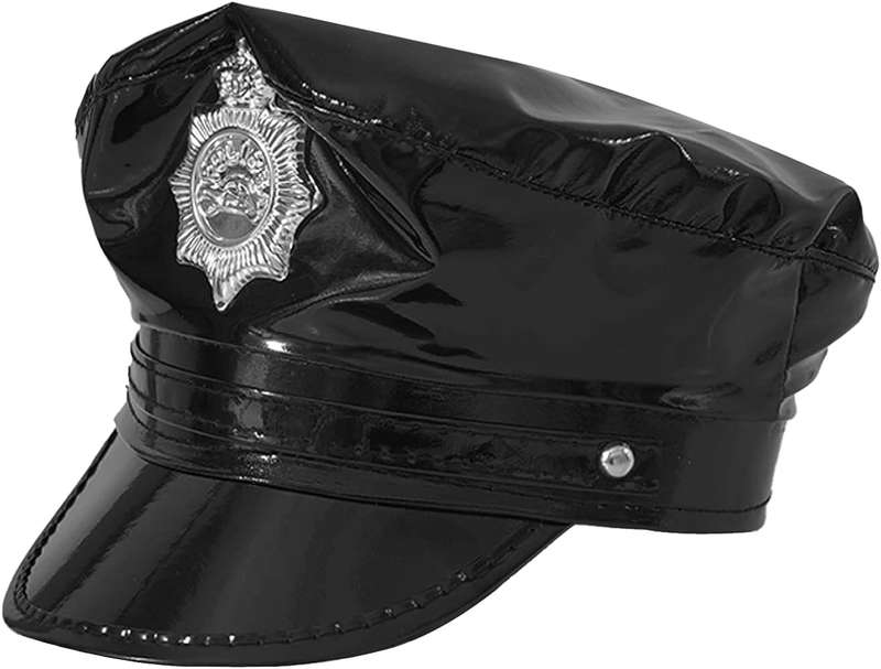 Police Leather Hat