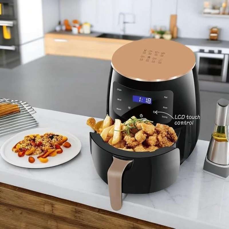 Digital Touch Air Fryer  6L Multifunctional with Bonus 3-Piece Nesting Tongs Set