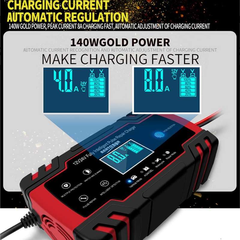 Intelligent Pulse Repair Battery Charger - Car Battery Charger