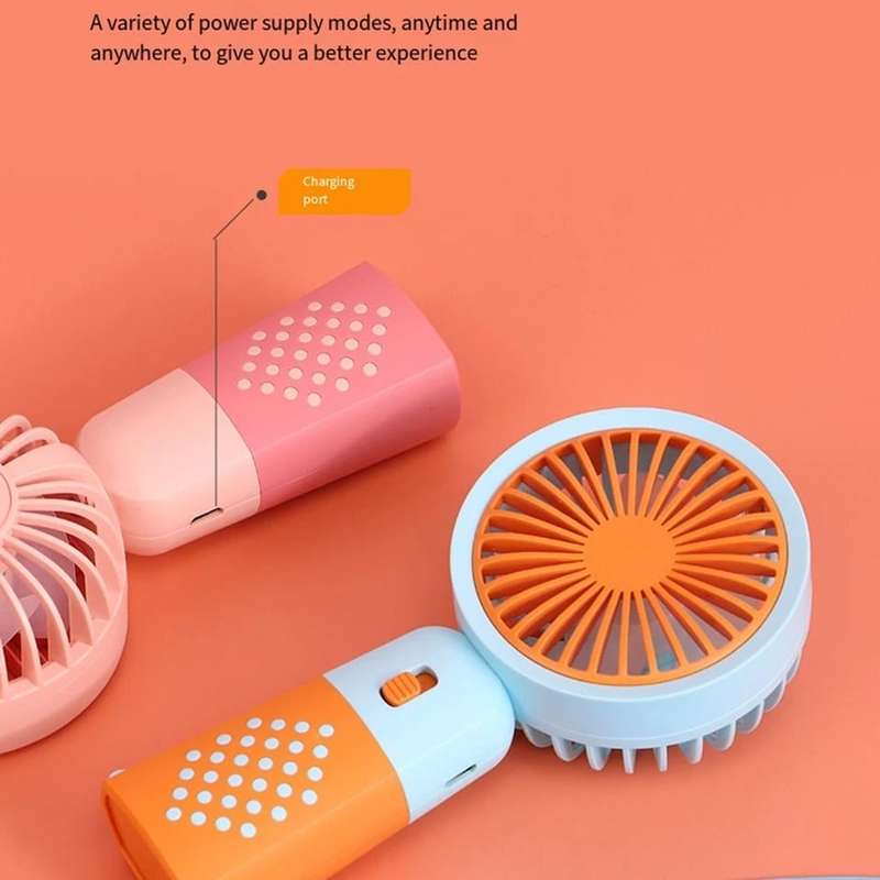 Mini Handheld Fan Chinese Style USB Charging Fan Portable Small Pocket Electric Fan for Travel Re...