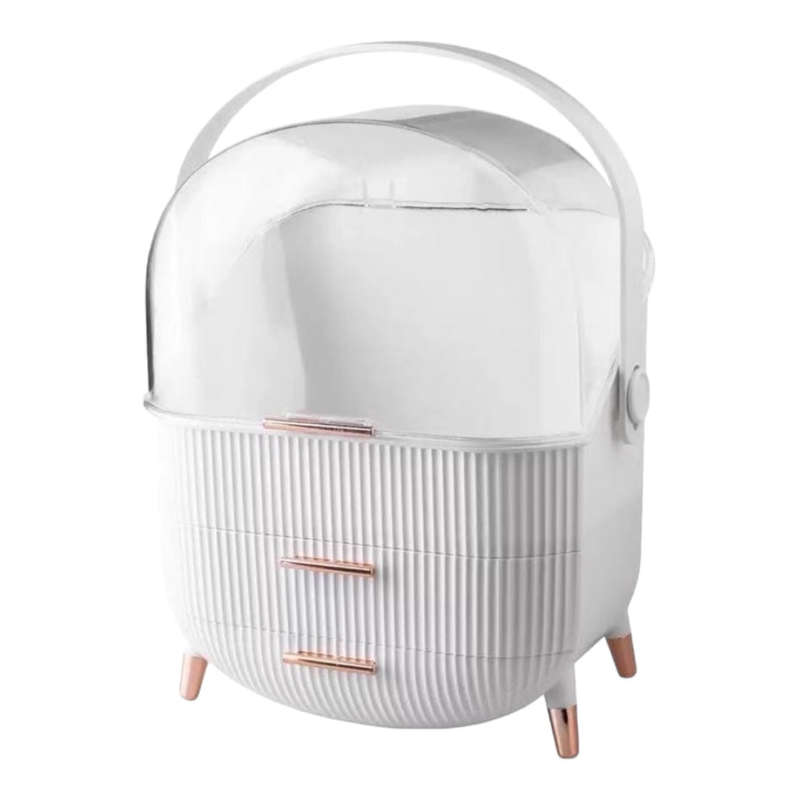 Cosmetics Storage Box 2 Drawer Various Colours