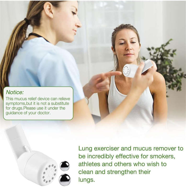 Breathing Exerciser for Lungs, Mucus Clearance Device