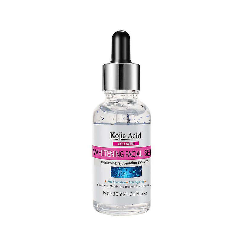 Kojic Acid Collagen Whitening Face Serum Lighten Spots Brightening Facial Skin Essence Fade Dark ...