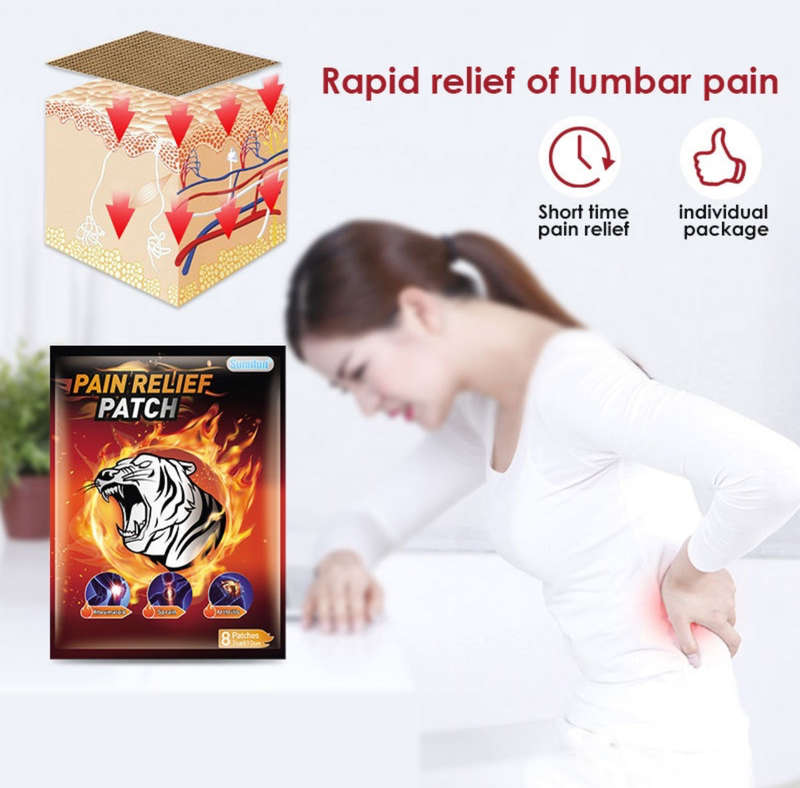 Fast Acting Chinese Far Infrared Patches, Long Lasting Patch for Back Pain, Shoulder Pain, Joint ...