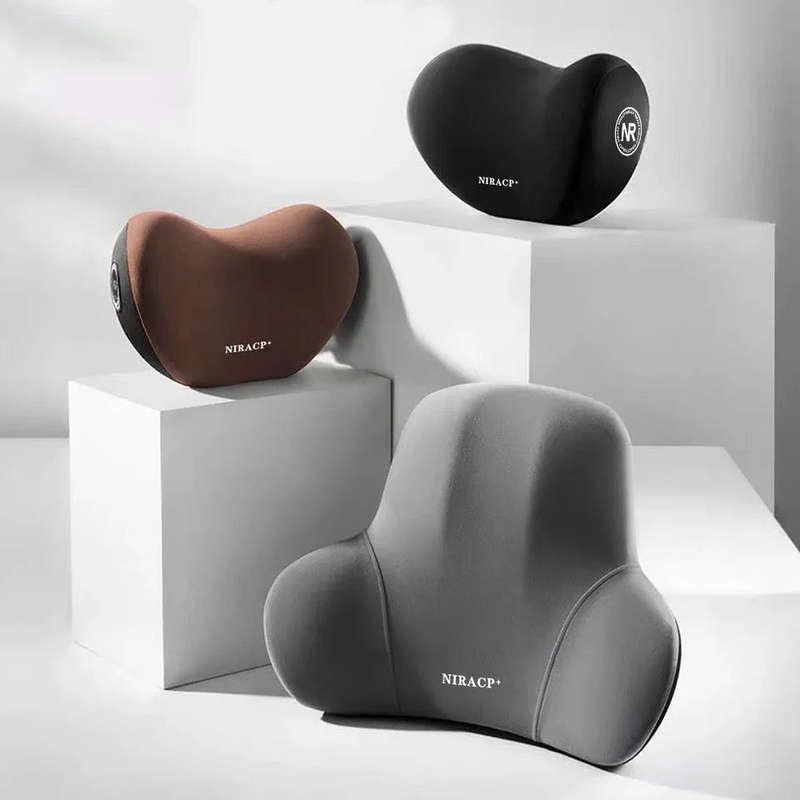 Car Memory Foam Pillow Headrest Neck Pillow Cervical Lumbar Support Back Pad Back Pillow Auto Int...