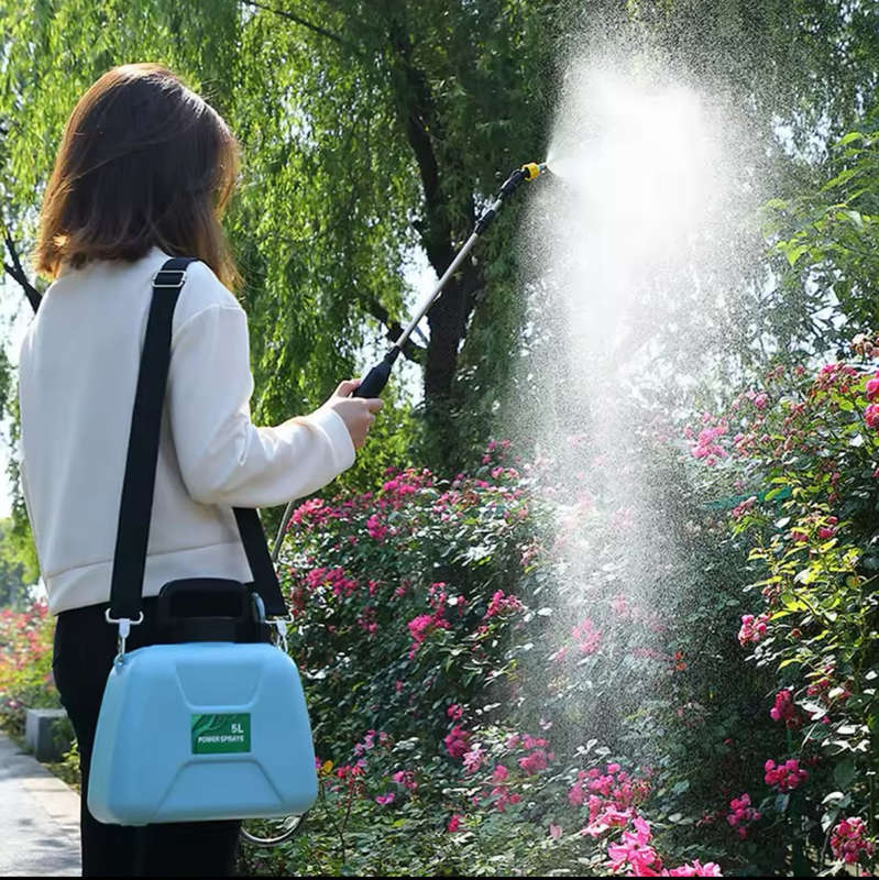 Electric Garden Sprayer Battery Powered Automatic Garden Plant Mister Rechargeable 5L