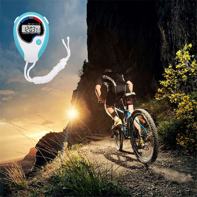 Digital Professional Handheld  Electronic Stopwatch with String